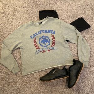 Modern Lux California Crop Crew Sweatshirt 3/$20